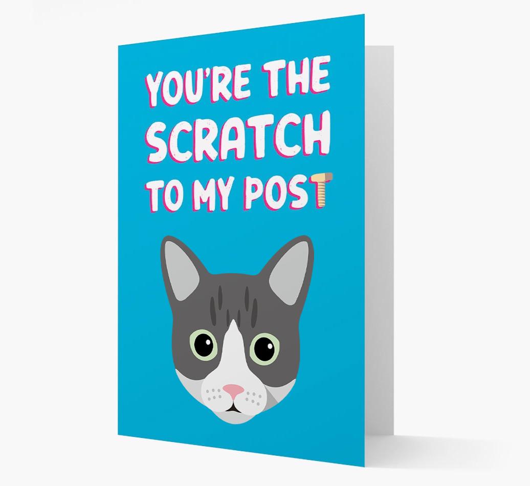 'Scratch To My Post' - Personalized {breedCommonName} Card