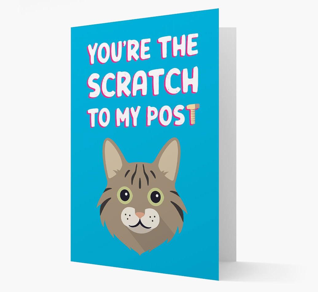 'Scratch To My Post' - Personalized {breedCommonName} Card