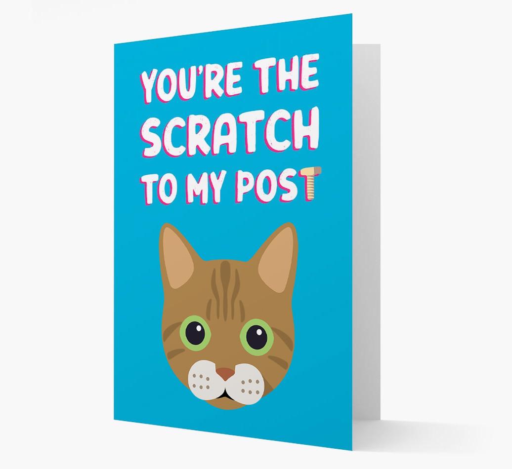 'Scratch To My Post' - Personalized {breedCommonName} Card