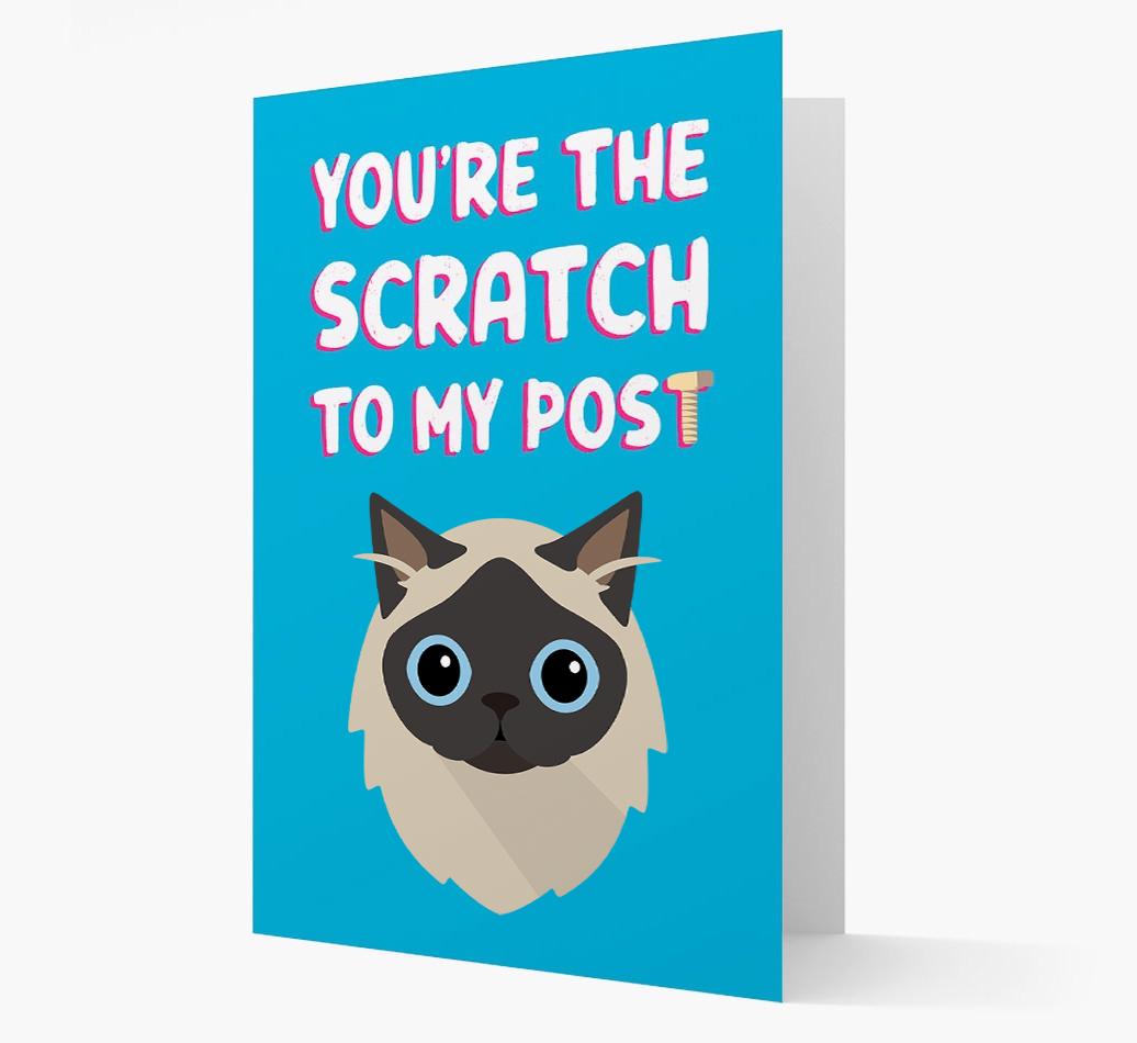 'Scratch To My Post' - Personalized {breedCommonName} Card