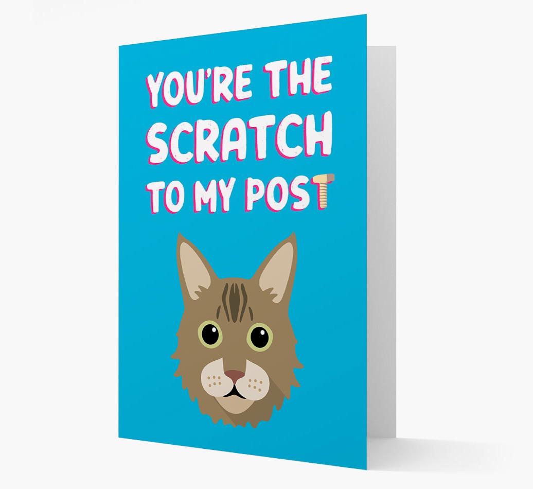 'Scratch To My Post' - Personalized {breedCommonName} Card