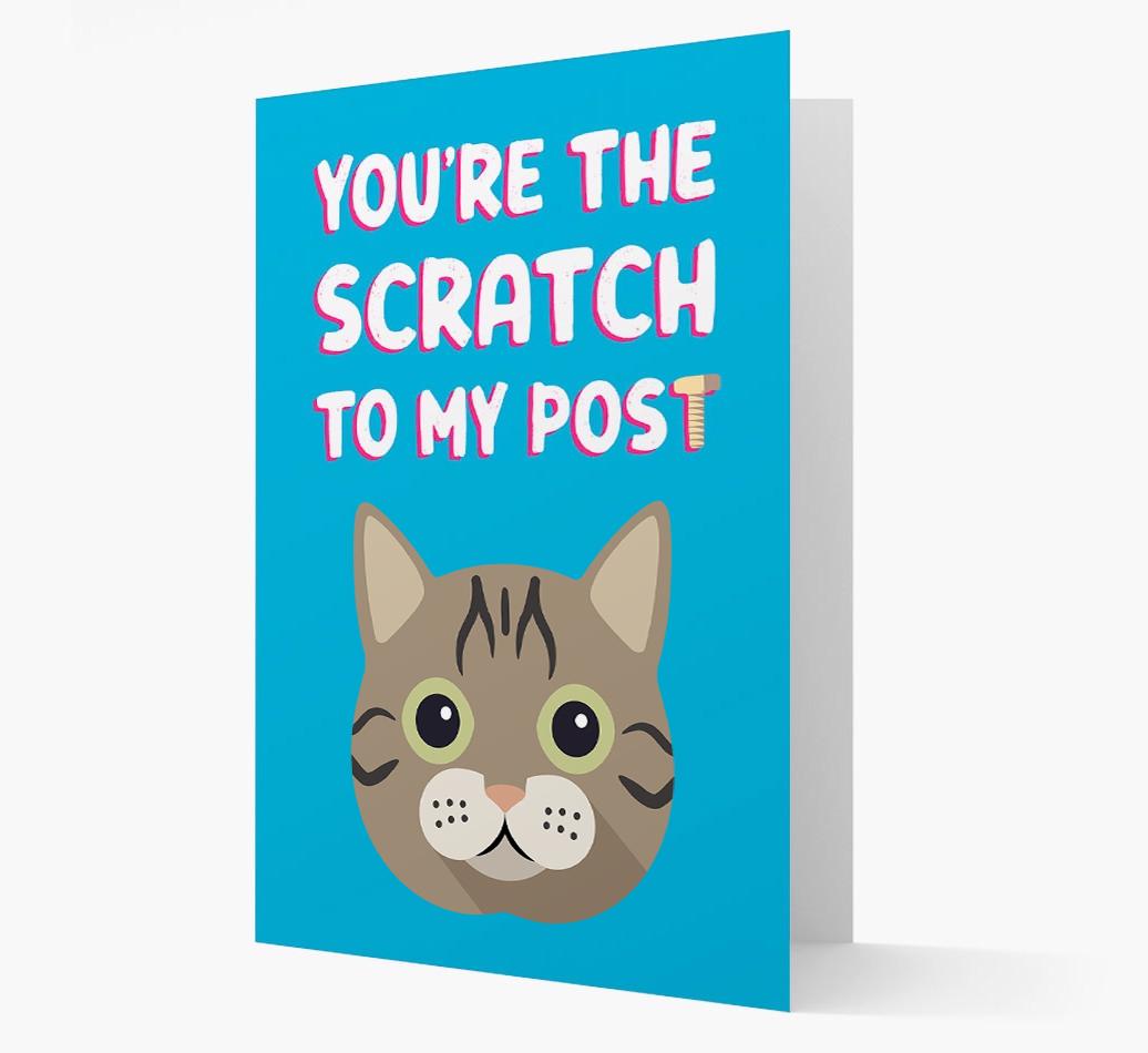 'Scratch To My Post' - Personalized {breedCommonName} Card