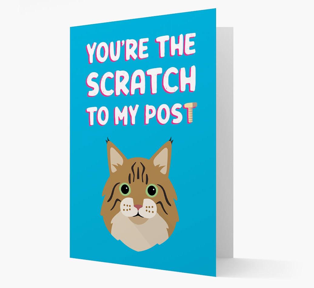 'Scratch To My Post' - Personalized {breedCommonName} Card
