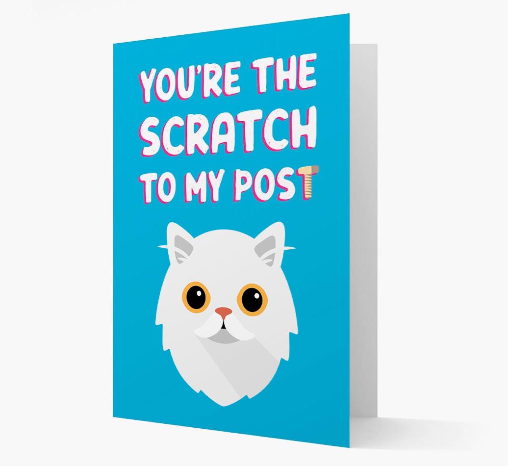'Scratch To My Post' - Personalized {breedCommonName} Card