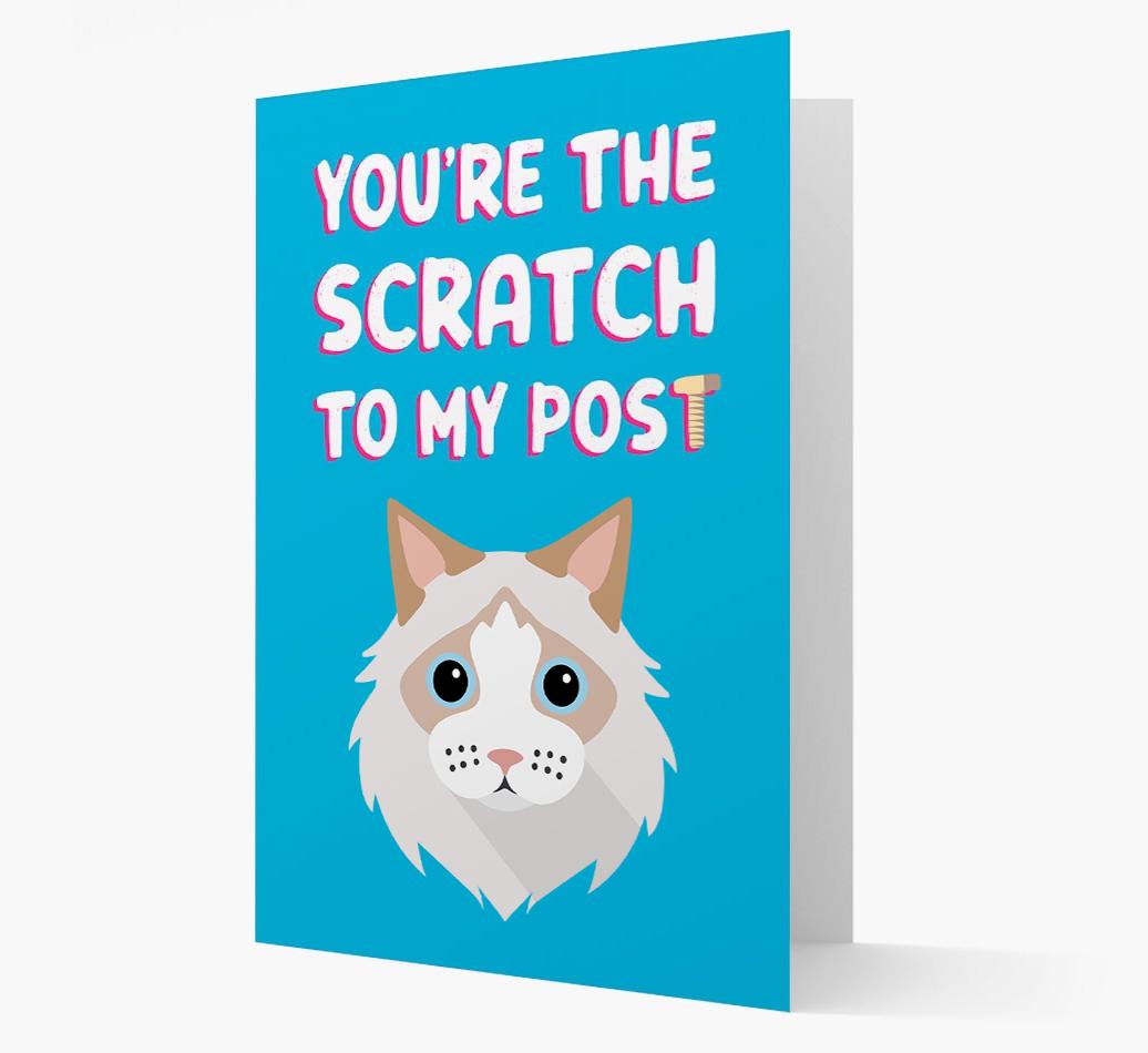 'Scratch To My Post' - Personalized {breedCommonName} Card