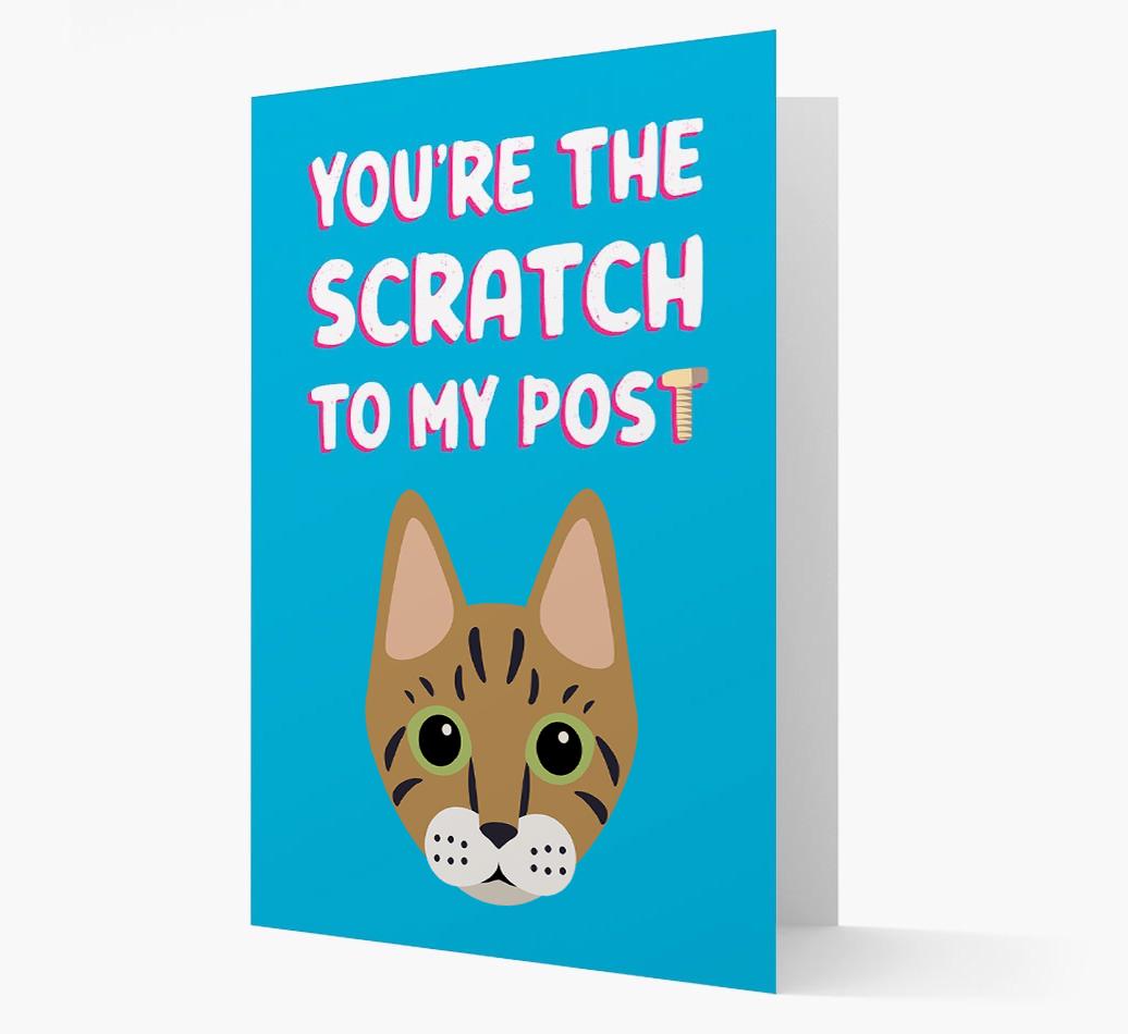 'Scratch To My Post' - Personalized {breedCommonName} Card