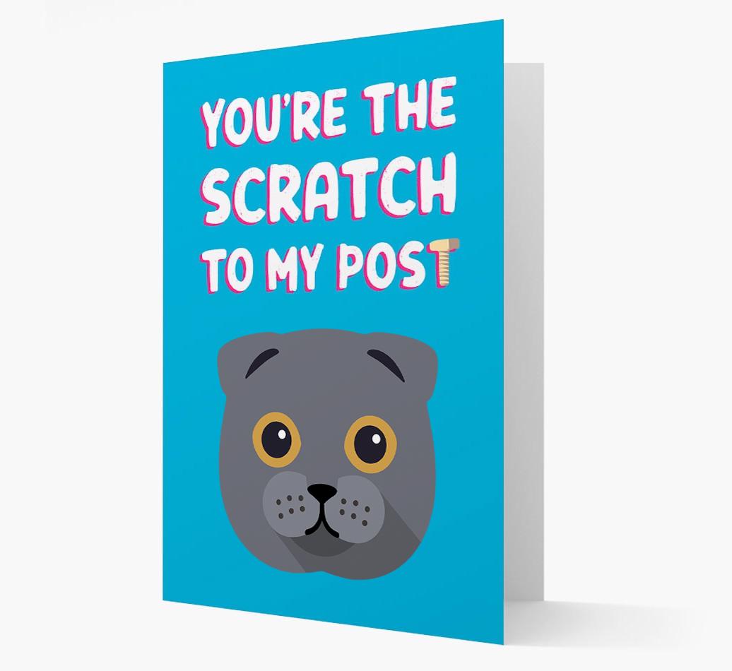'Scratch To My Post' - Personalized {breedCommonName} Card
