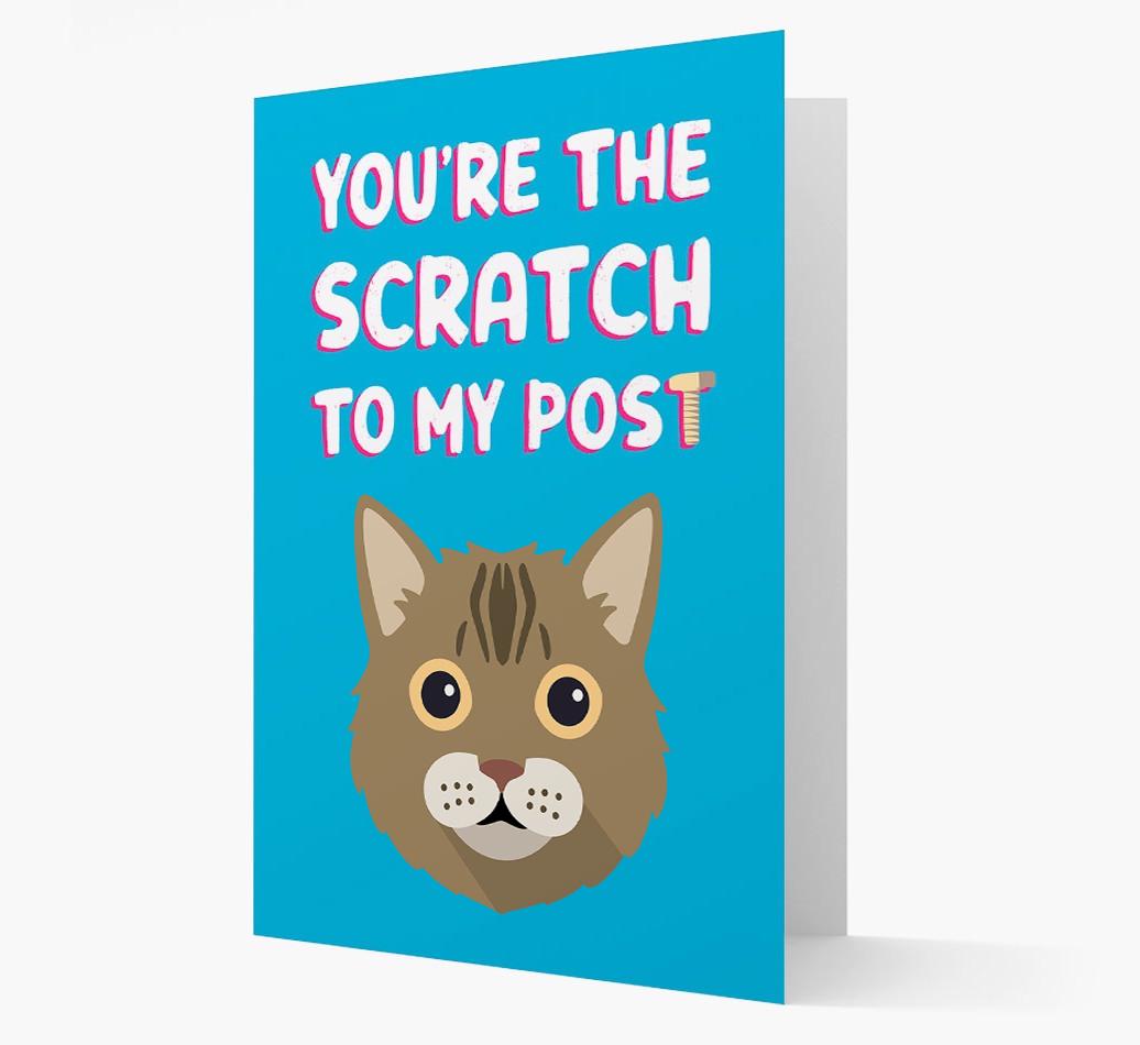 'Scratch To My Post' - Personalized {breedCommonName} Card