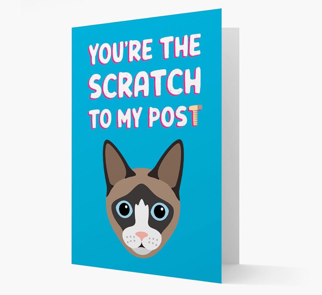 'Scratch To My Post' - Personalized {breedCommonName} Card