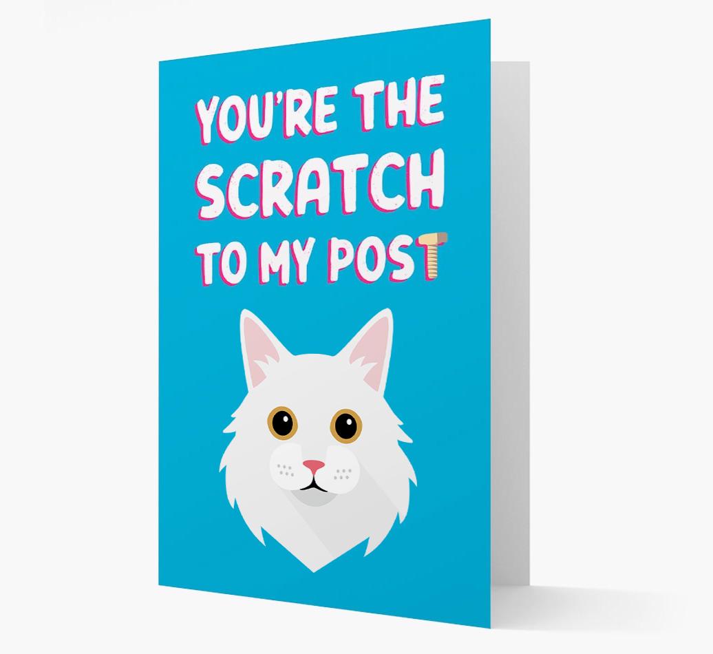 'Scratch To My Post' - Personalized {breedCommonName} Card