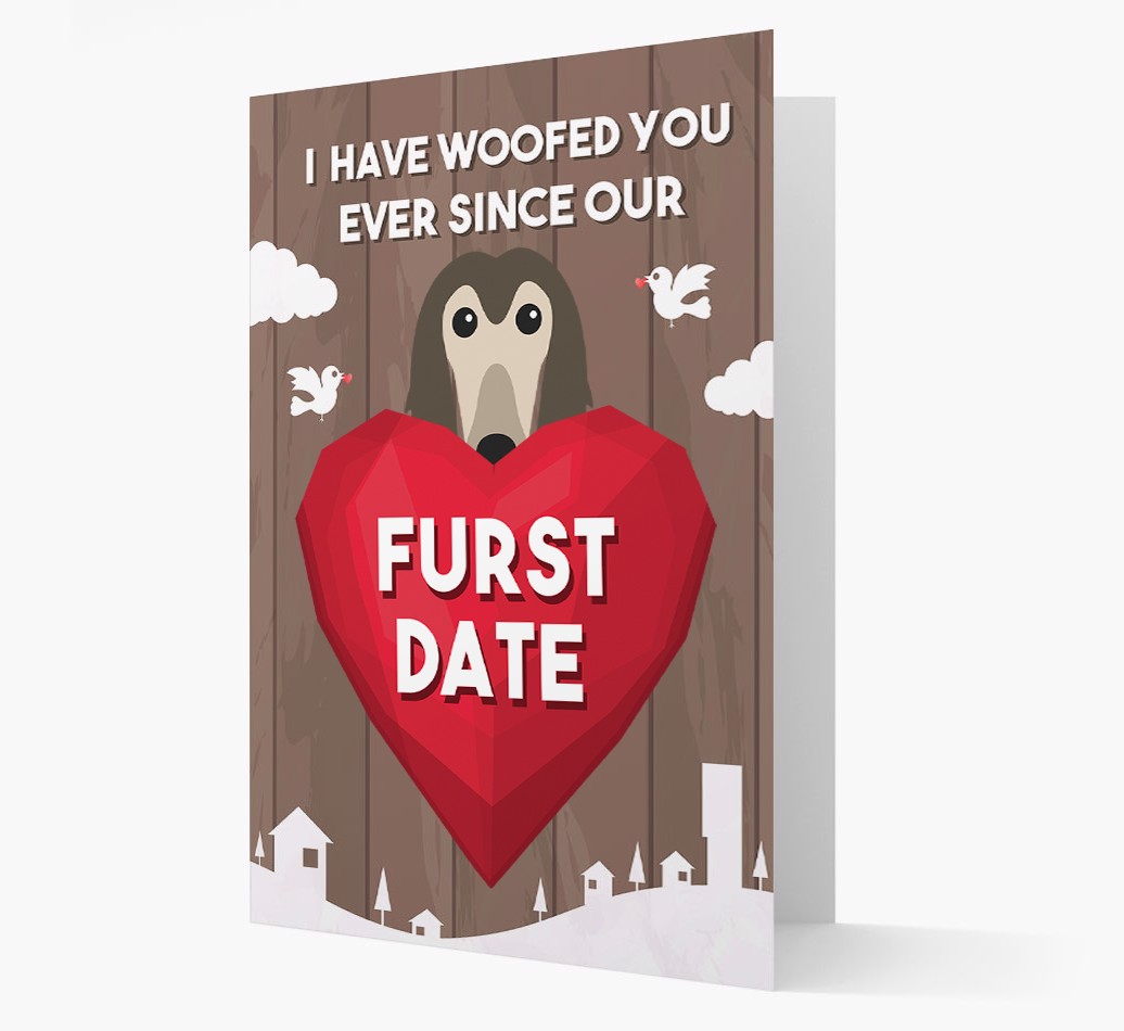 'Furst Date' - Personalised {breedFullName} Card