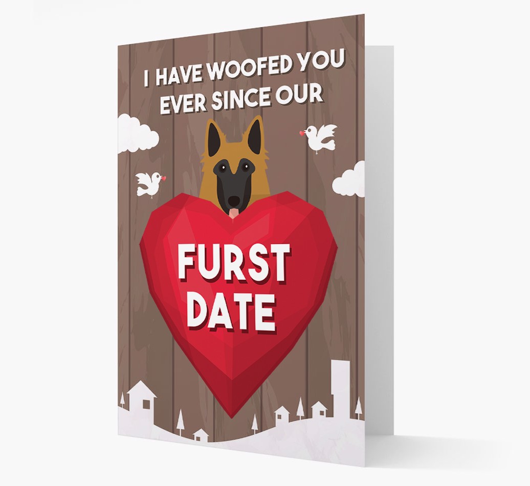 'Furst Date' - Personalised {breedFullName} Card