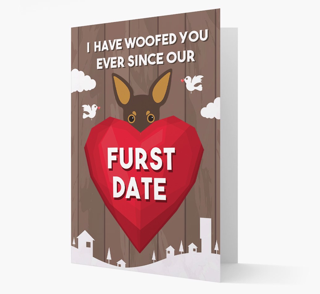 'Furst Date' - Personalised {breedFullName} Card