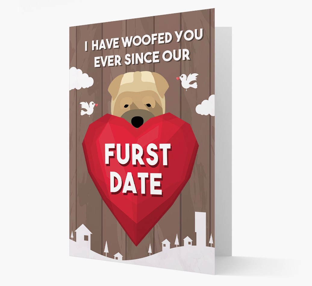 'Furst Date' - Personalised {breedFullName} Card