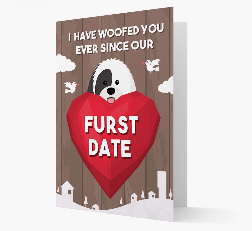 'Furst Date' - Personalised {breedFullName} Card