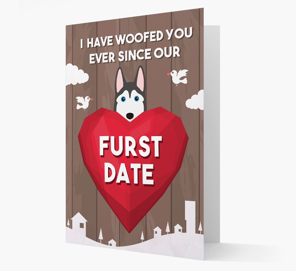'Furst Date' - Personalised {breedFullName} Card