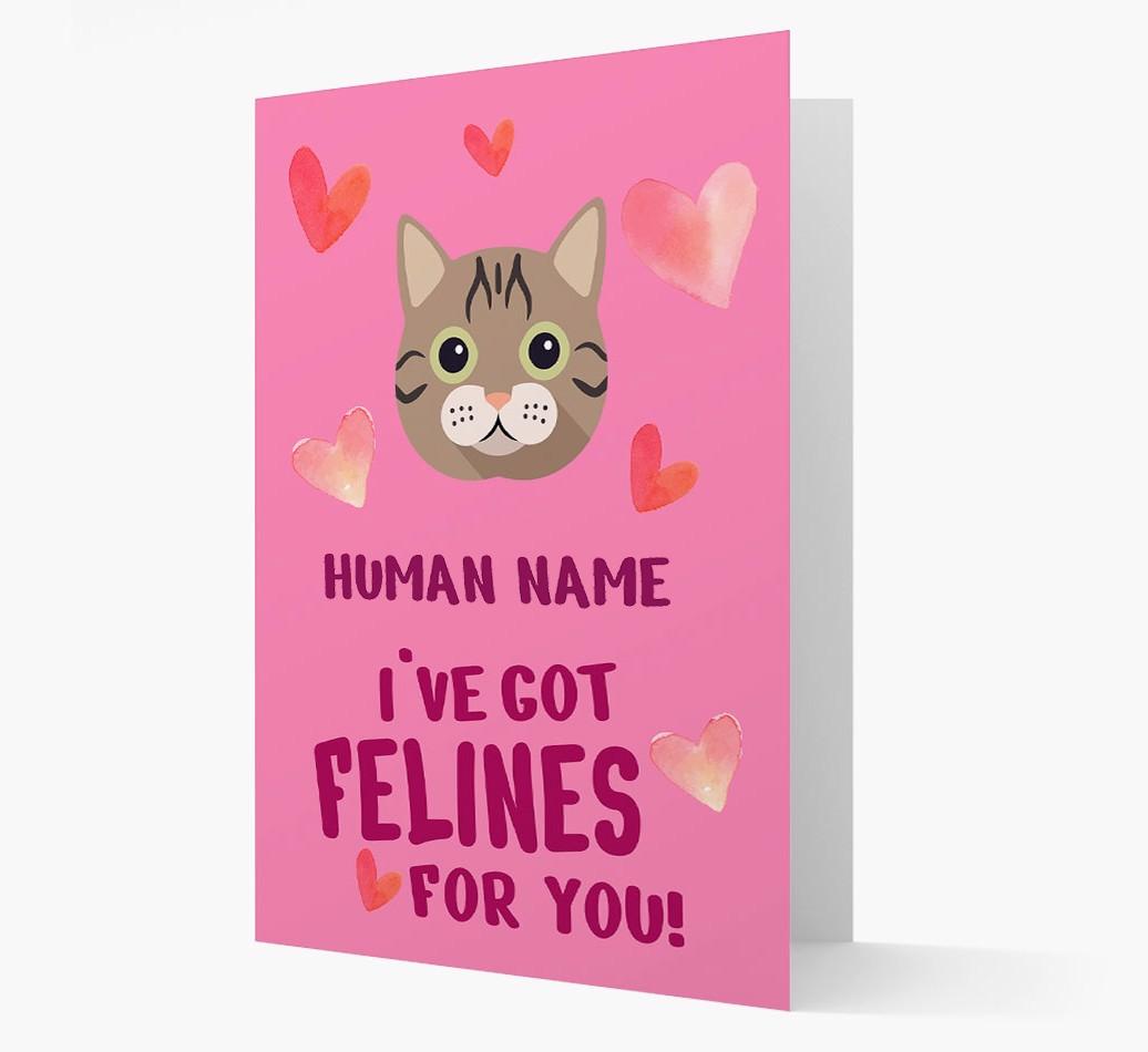 'Felines For You' - Personalized {breedCommonName} Card