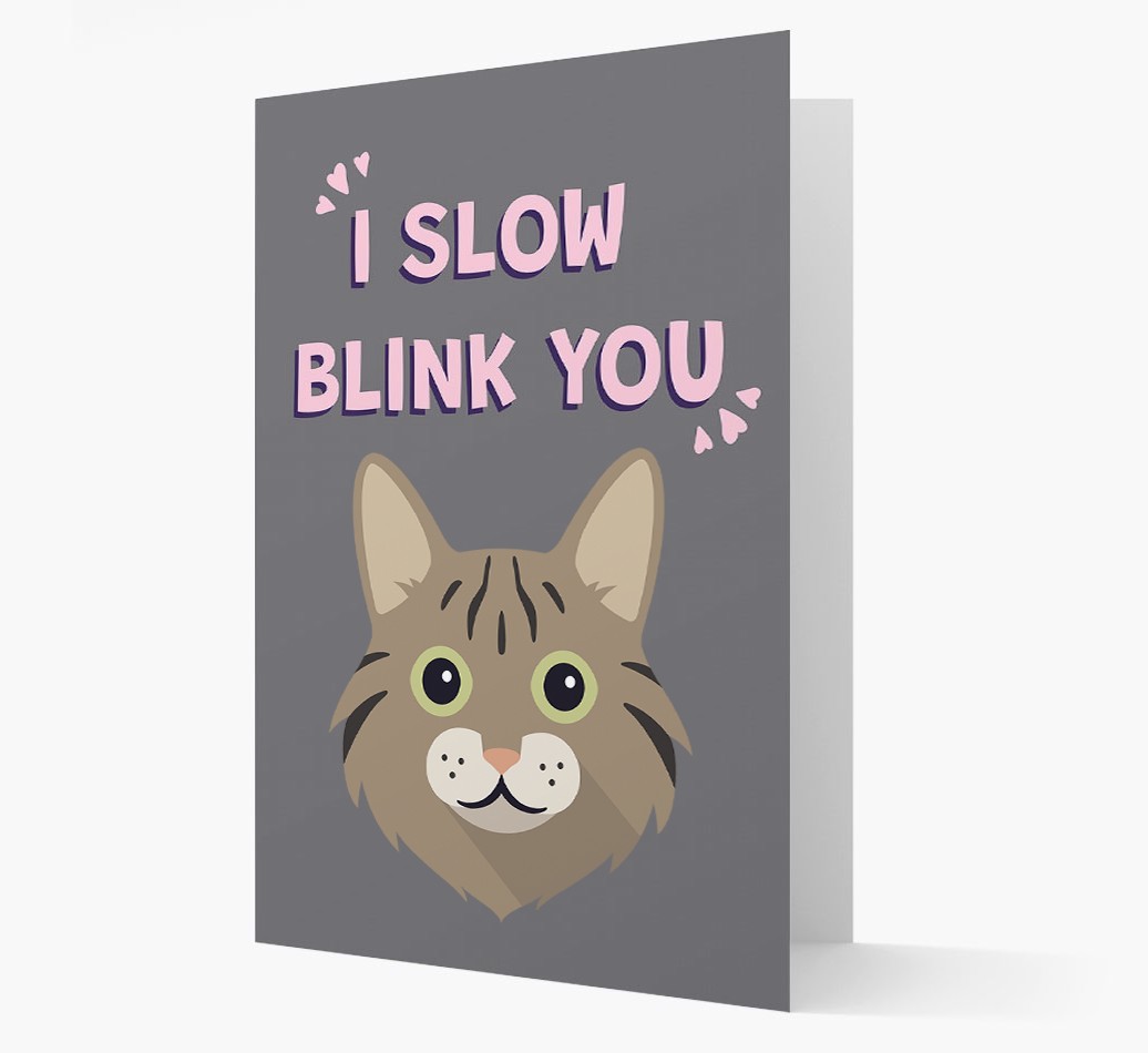 'I Slow Blink You' - Personalised {breedCommonName} Card