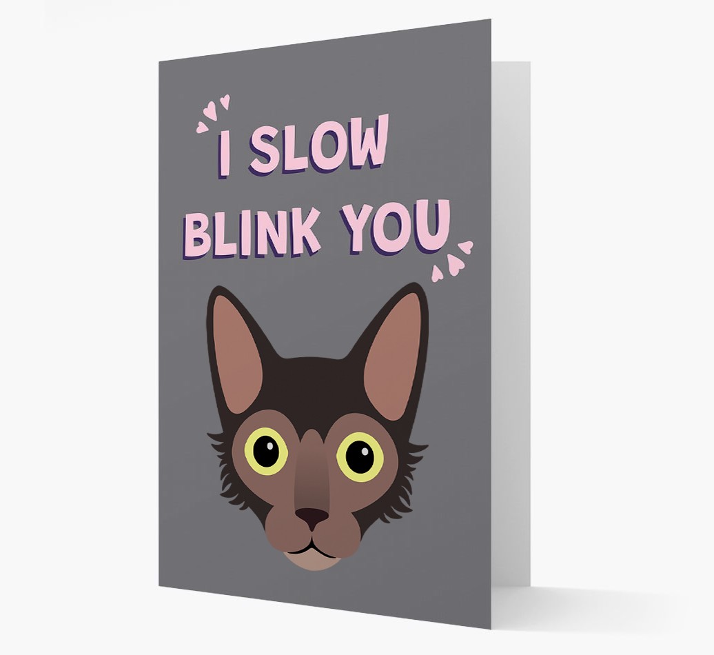 'I Slow Blink You' - Personalised {breedCommonName} Card