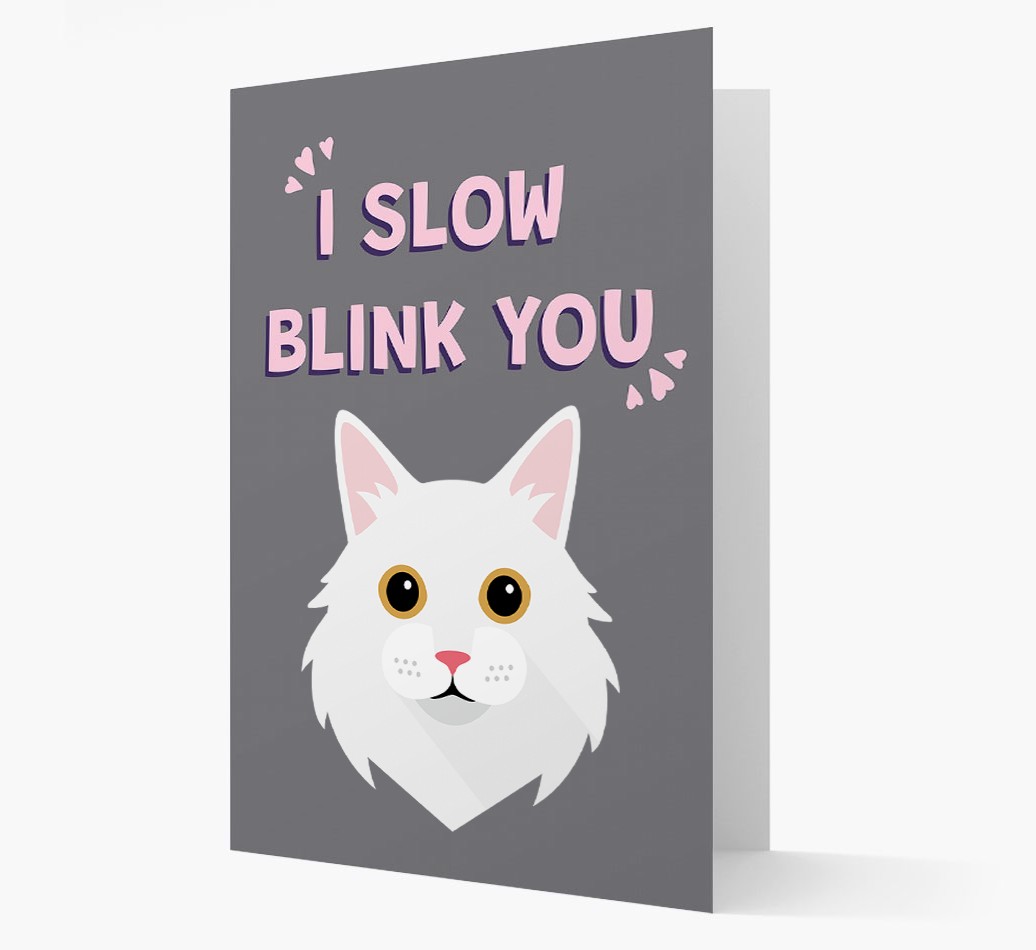 'I Slow Blink You' - Personalised {breedCommonName} Card
