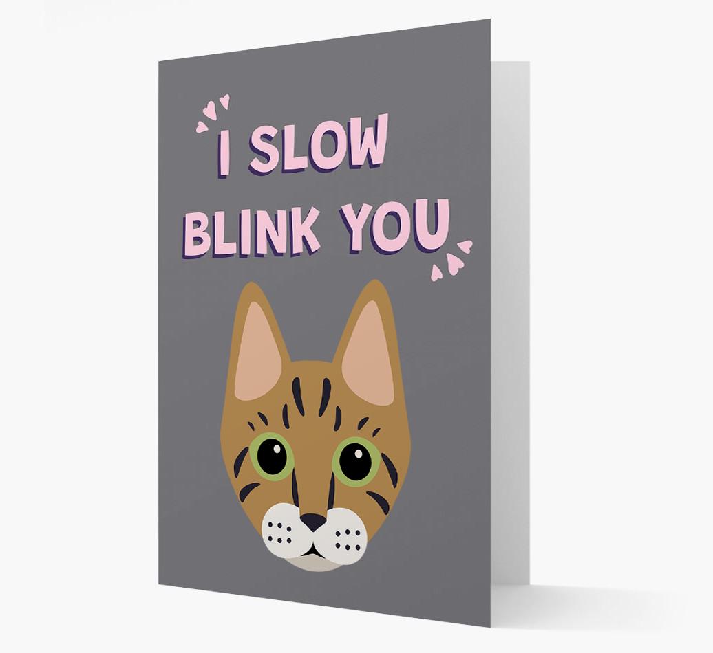 'I Slow Blink You' - Personalized {breedCommonName} Card