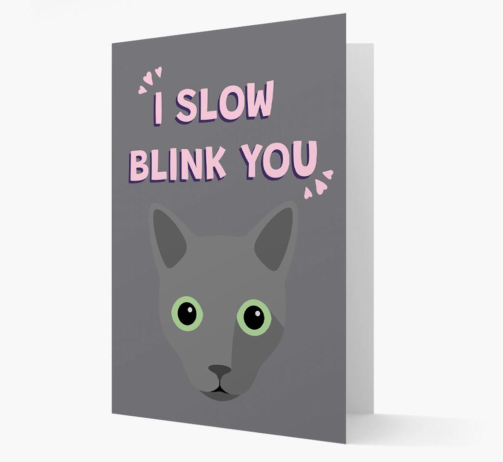 'I Slow Blink You' - Personalized {breedCommonName} Card