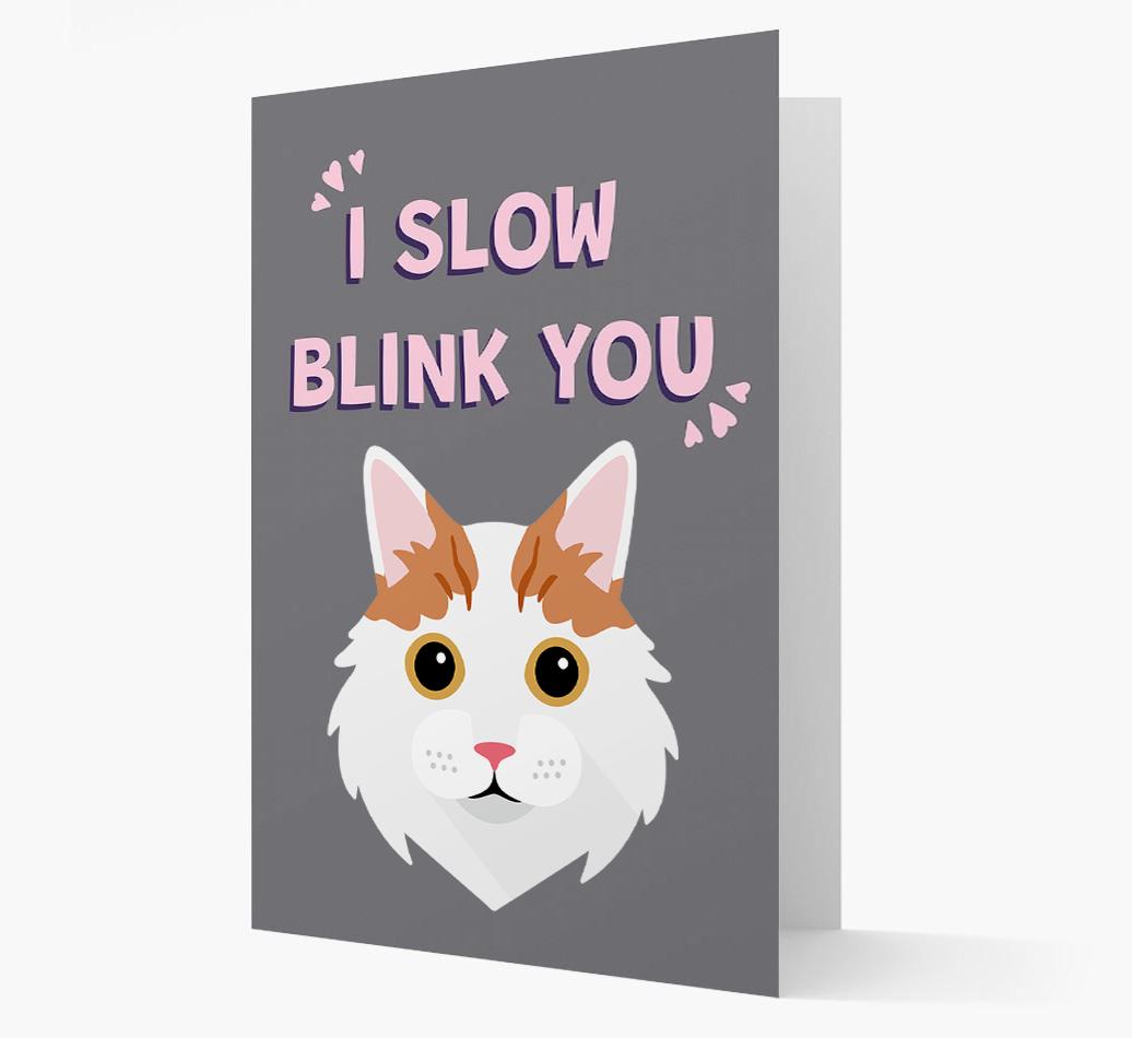 'I Slow Blink You' - Personalized {breedCommonName} Card