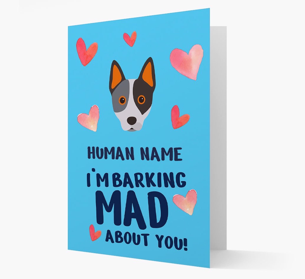 'Barking Mad' - Personalized {breedFullName} Card