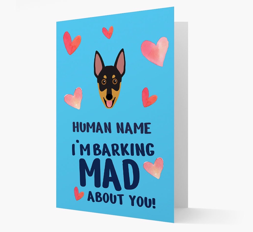 'Barking Mad' - Personalised {breedFullName} Card