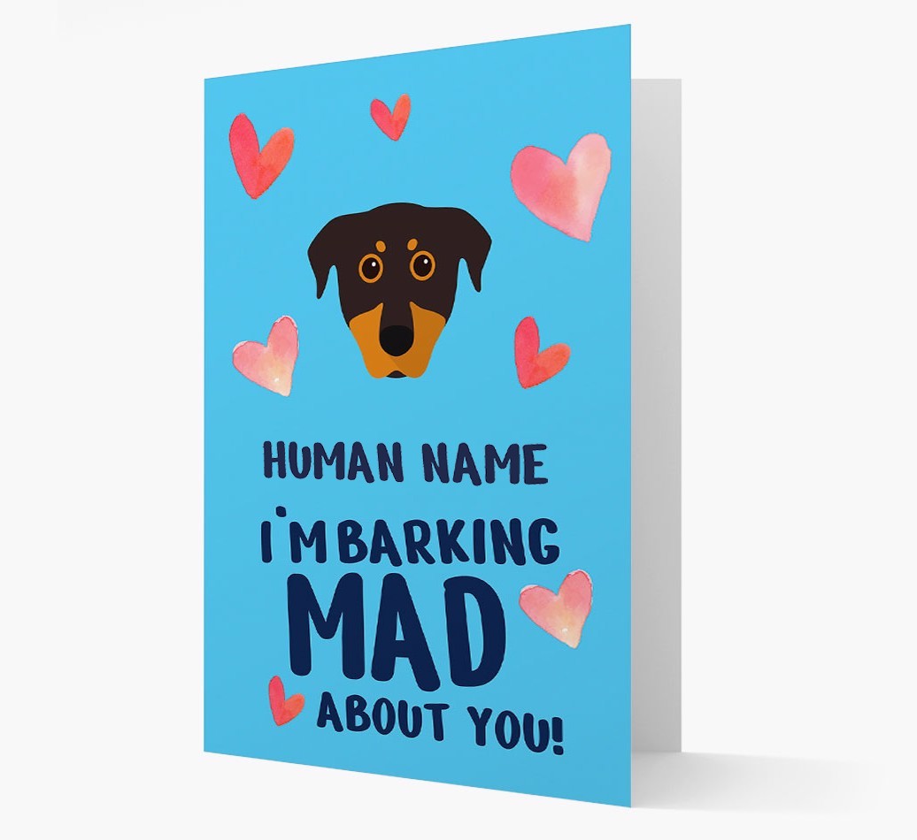 'Barking Mad' - Personalized {breedFullName} Card