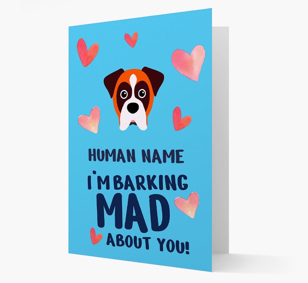 'Barking Mad' - Personalised {breedFullName} Card