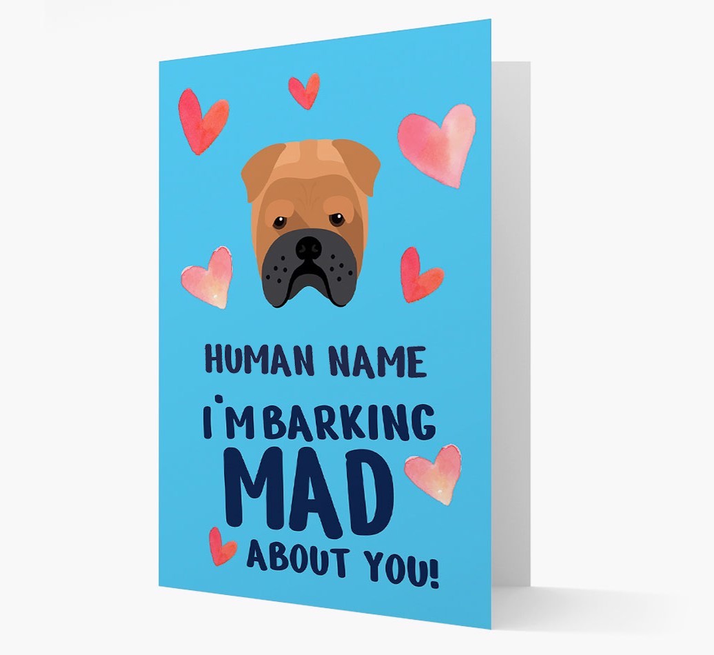 'Barking Mad' - Personalized {breedFullName} Card
