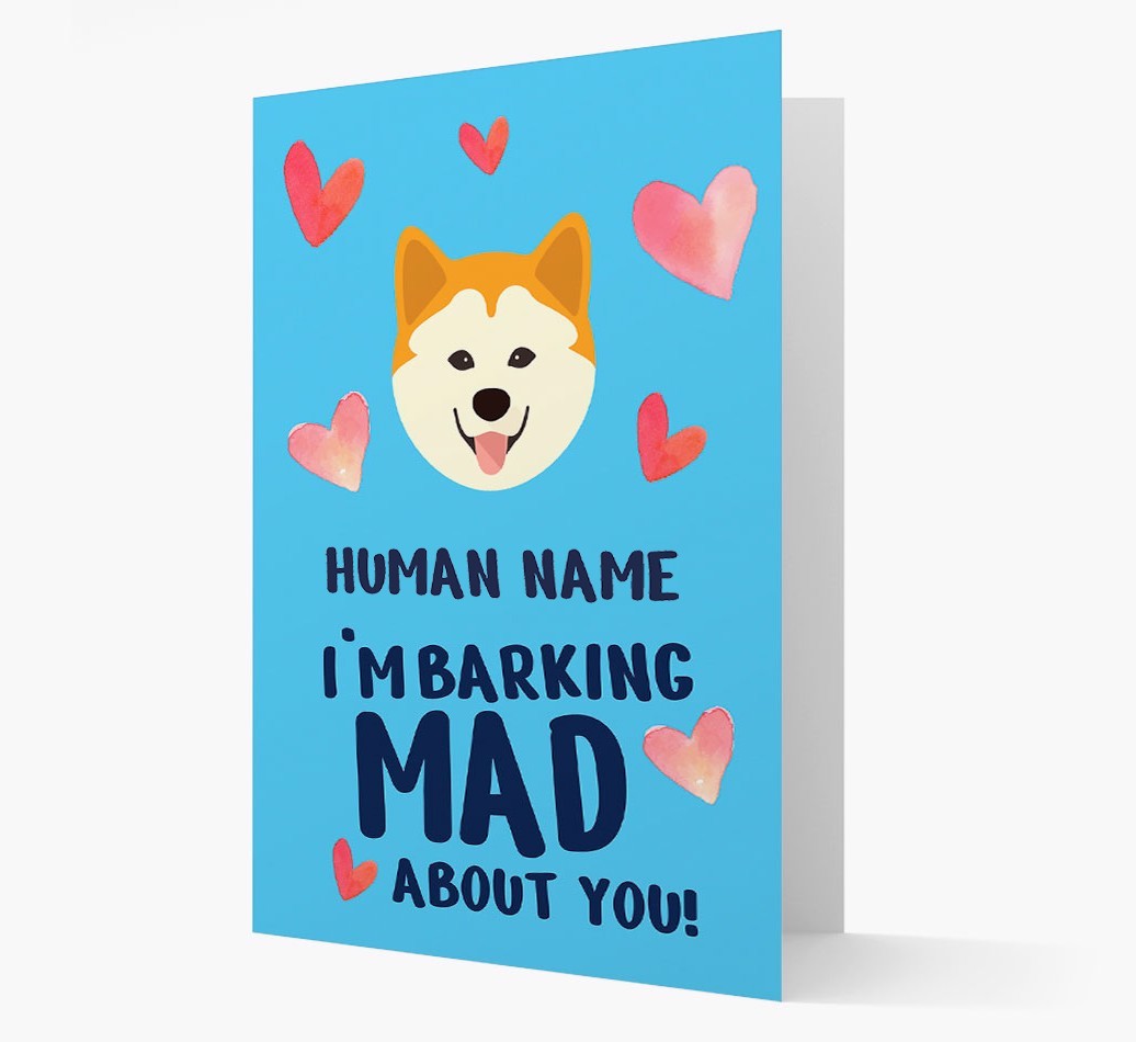'Barking Mad' - Personalised {breedFullName} Card
