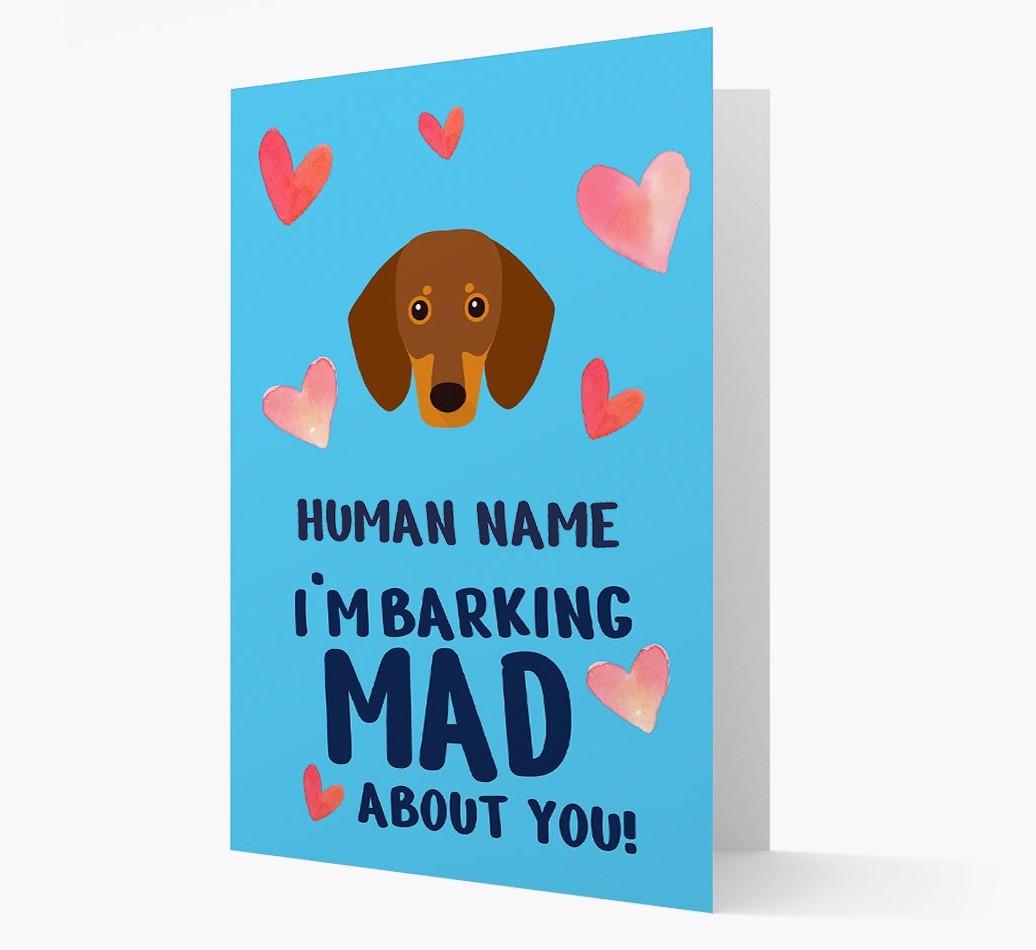 'Barking Mad' - Personalised {breedFullName} Card
