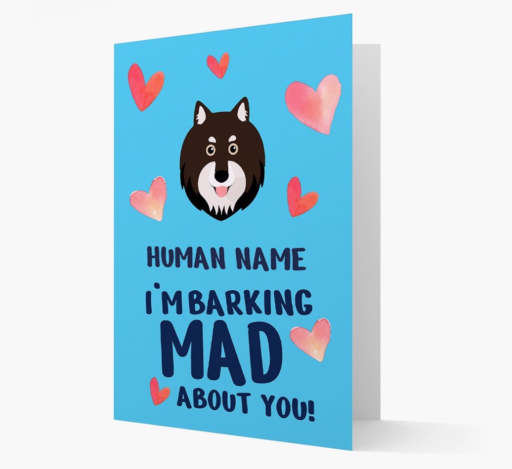 'Barking Mad' - Personalized {breedFullName} Card