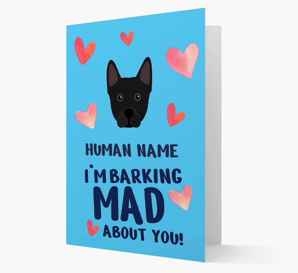 'Barking Mad' - Personalized {breedFullName} Card