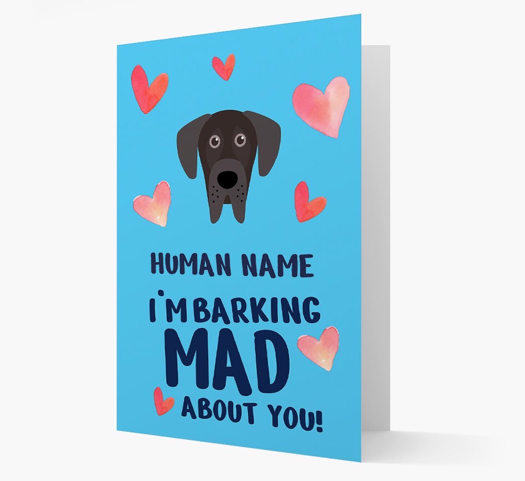 'Barking Mad' - Personalised {breedFullName} Card