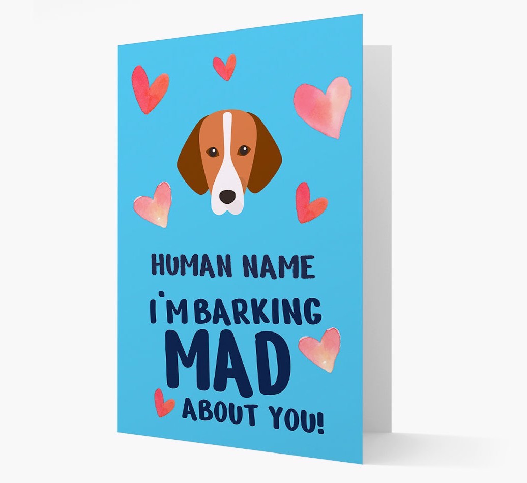 'Barking Mad' - Personalised {breedFullName} Card