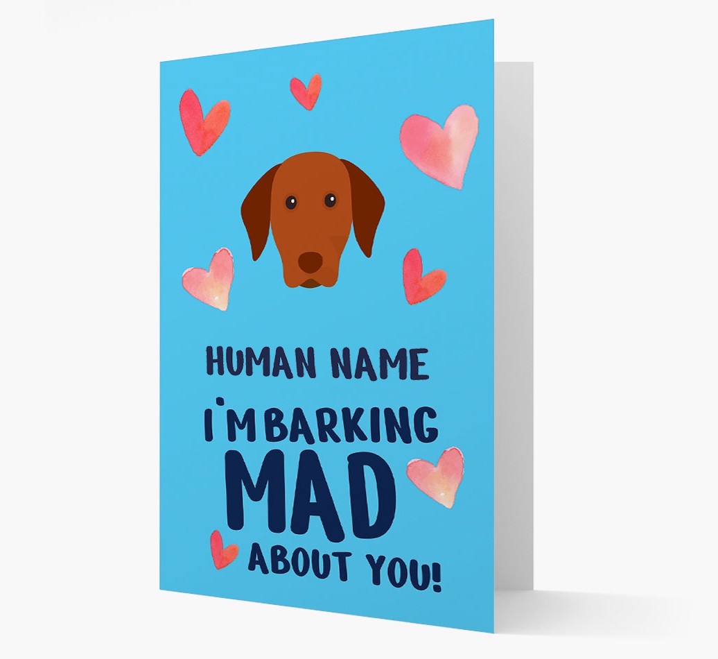 'Barking Mad' - Personalized {breedFullName} Card