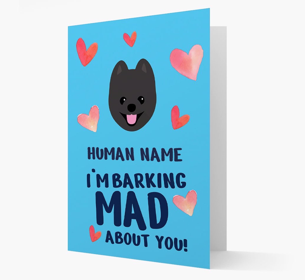 'Barking Mad' - Personalised {breedFullName} Card