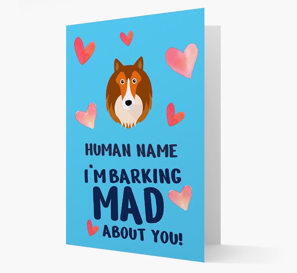 'Barking Mad' - Personalised {breedFullName} Card