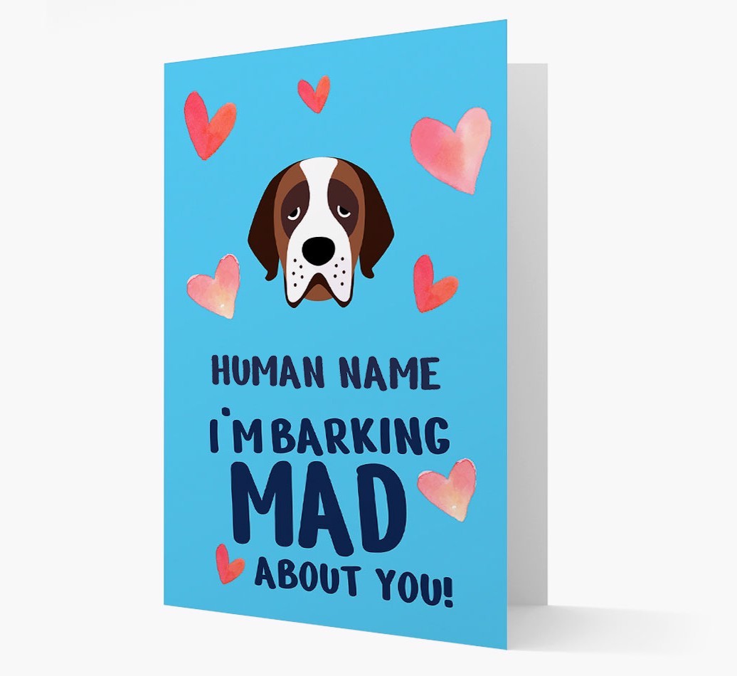 'Barking Mad' - Personalised {breedFullName} Card