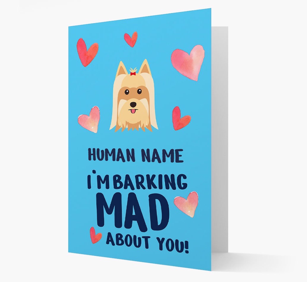 'Barking Mad' - Personalized {breedFullName} Card