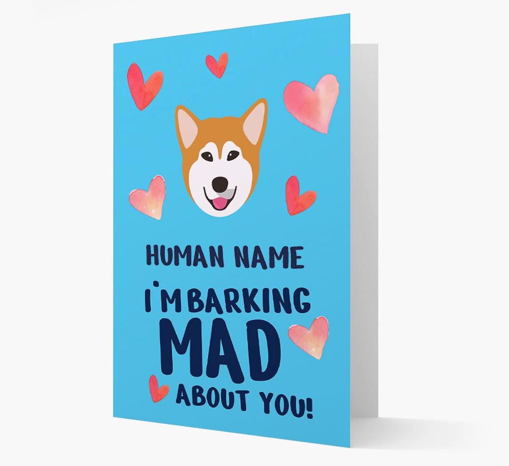 'Barking Mad' - Personalized {breedFullName} Card