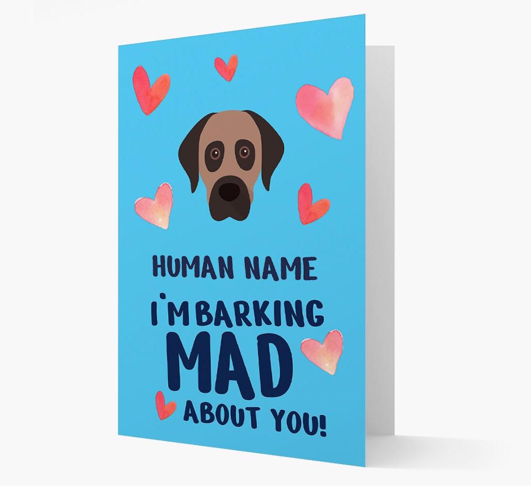 'Barking Mad' - Personalized {breedFullName} Card