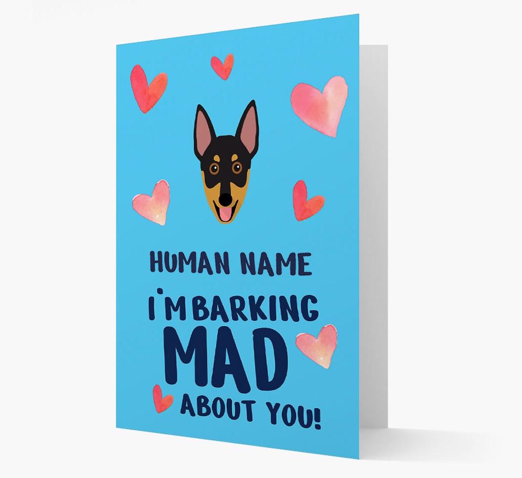 'Barking Mad' - Personalized {breedFullName} Card