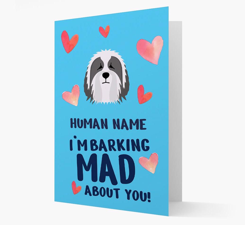 'Barking Mad' - Personalized {breedFullName} Card