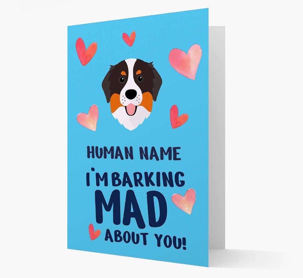 'Barking Mad' - Personalized {breedFullName} Card
