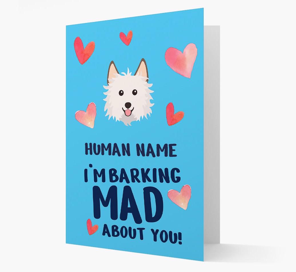 'Barking Mad' - Personalized {breedFullName} Card