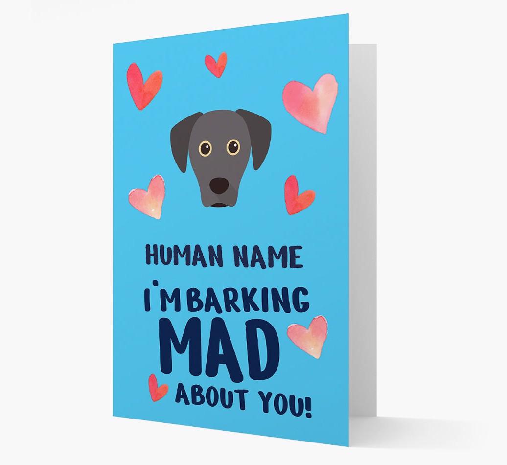 'Barking Mad' - Personalized {breedFullName} Card
